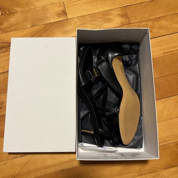 COS BUCKLED STRAPPY HEELED SANDALS size 39 - Picture 5 of 5